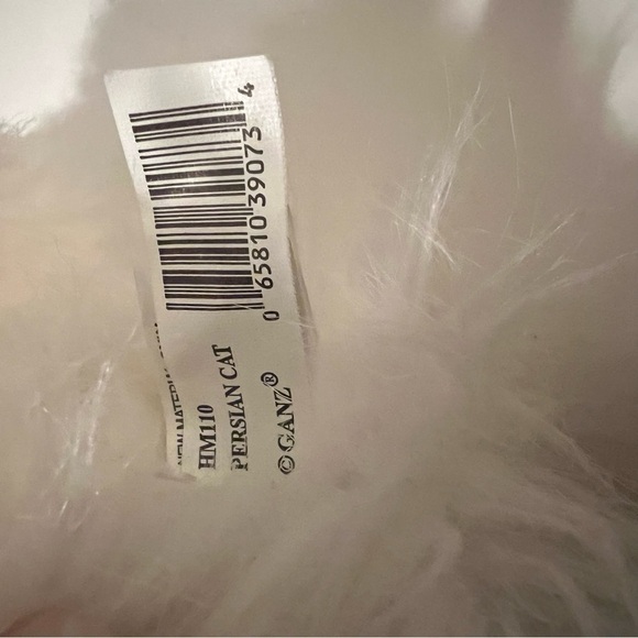 Ganz Webkinz Persian‎ Cat Kitten White Pink Bow Plush Stuffed Animal Toy No Code - Picture 7 of 9